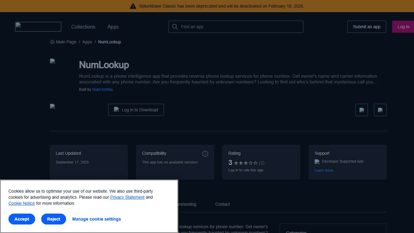 NumLookup | Splunkbase
